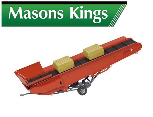 Siku Electric Conveyor Belt With Bales 1:32 Scale Red 2466 - 第 1/1 張圖片