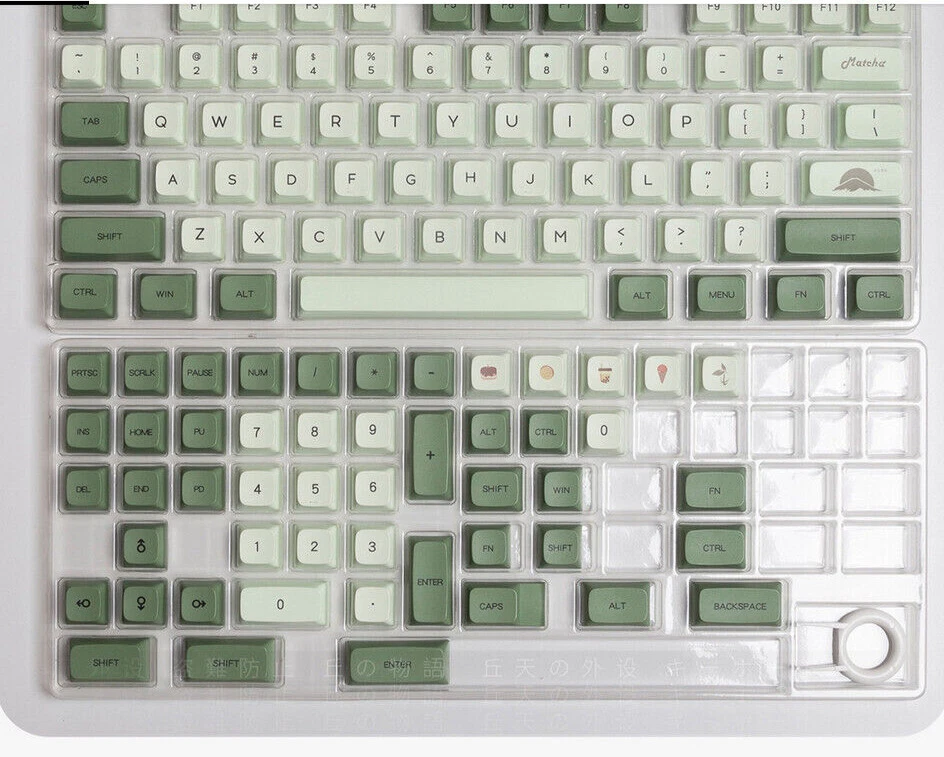 Matcha, PBT DYE-SUB Keycap Set 124 piece ZDA profile - Image 3 of 3