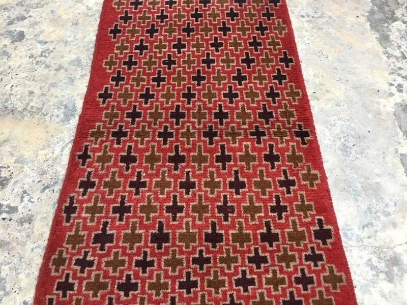 Alfombra afgana vintage anudada a mano alfombra Oushak impresionante alfombra decoración del hogar alfombra, 3x5 pies Foto 3 de 4