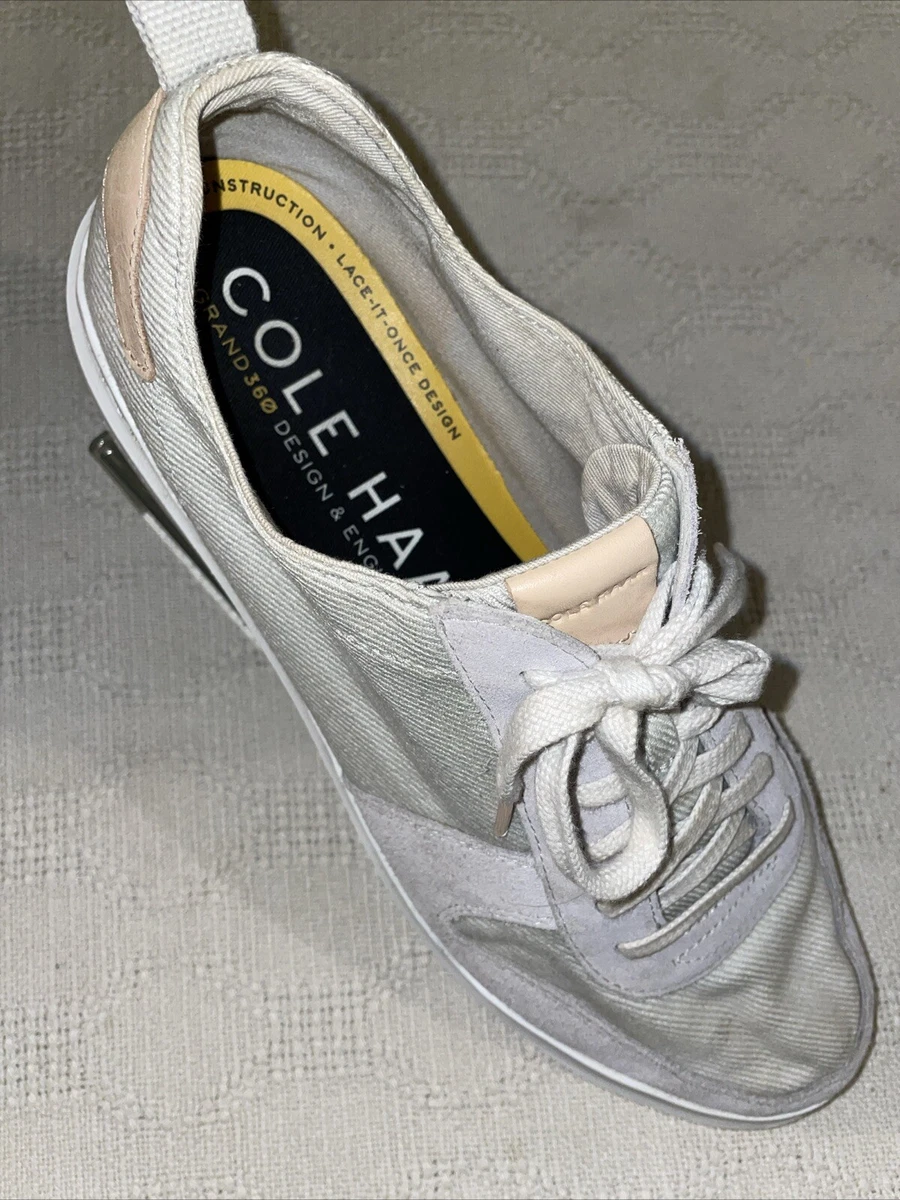 Cole Haan Men\'s 10.5 Beige Loafers Canvas Casual Slip‎ On Comfort Shoes C25764 Cole Haan Beige Canvas Casual Shoes for Men for sale | eBay main image 2