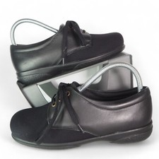 Cosyfeet Sienna Extra Wide (Extra Roomy) Lace-up Shoes Black Women's 6