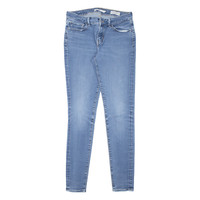 LEVI'S 710 Womens Jeans Blue Slim Skinny Stone Wash W26 L29