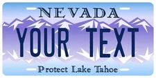 Nevada Tahoe License Plate Personalized Custom Car Bike Motorcycle Moped key tag