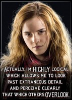 Harry Potter - Hermione Grange Highly Logical - Refrigerator Magnet, New, Free S on sale Harry Potter - Hermione Grange Highly Logical - Refrigerator Magnet, New, Free S on sale