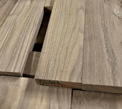 American Dark Walnut Wood Boards  3/4  x 2   FIVE PACK