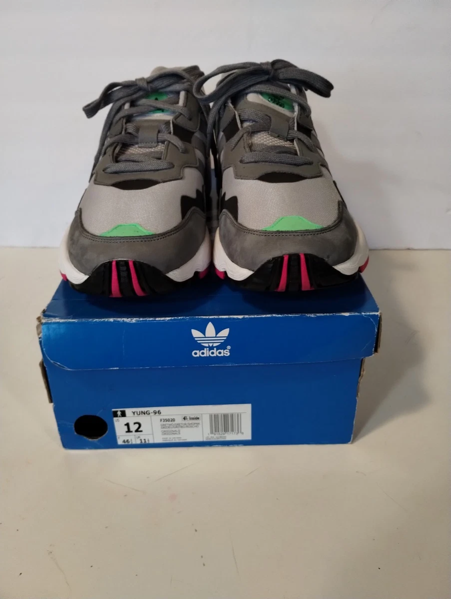 adidas Yung-96 Grey Shock Pink athletic sneaker shoes men’s size 10 adidas Yung-96 Grey Shock Pink athletic sneaker shoes men main image 2