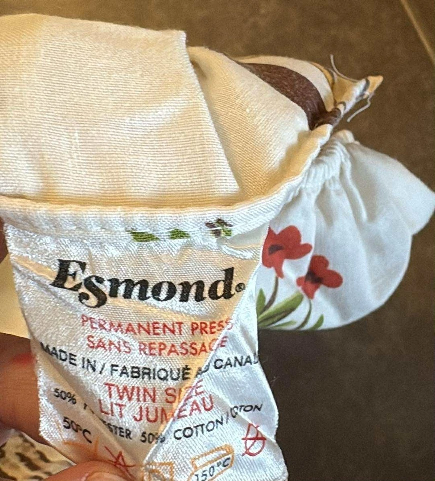 1980 Esmond Walt Disney Productions El zorro y el sabueso estampado ajustado tamaño doble Foto 4 de 4