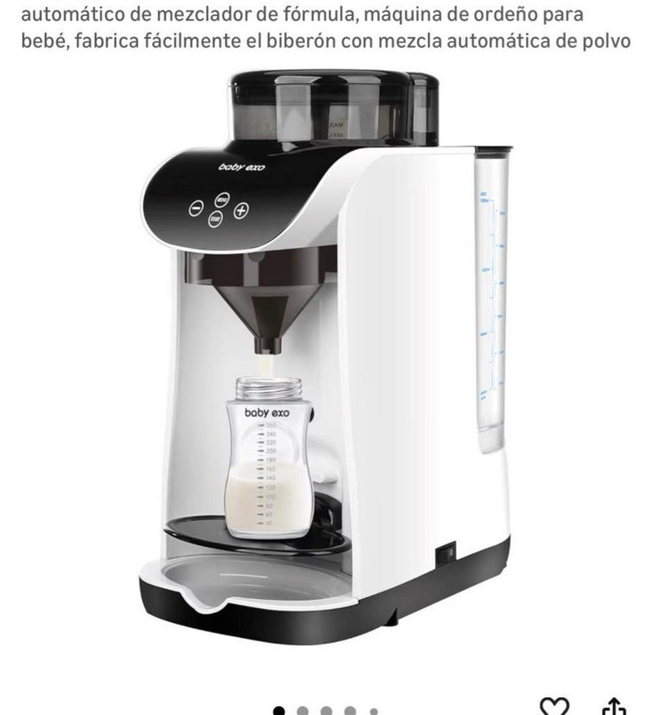BabyEXO Automatic Formula Dispenser Mixer Electric Warmer, White/Black
