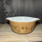 Vintage Pyrex Early American 2 1/2 Qt. Oval Casserole Dish 475-B NO Lid