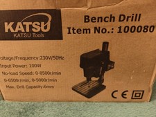 KATSU Mini Bench Drill Pillar Press Stand 100W with Fully Adjustable Speed + 6mm