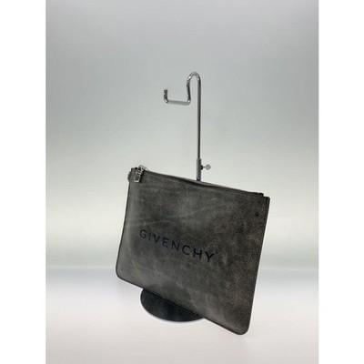 Givenchy Echtleder Clutch Tasche Flachbeutel Zweite Tasche Logo Herren Access...