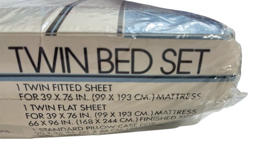 Vintage Springs Twin Sheet Set 3 pc Summer Breeze Flowers Cottage 1970s USA New - Picture 9 of 11