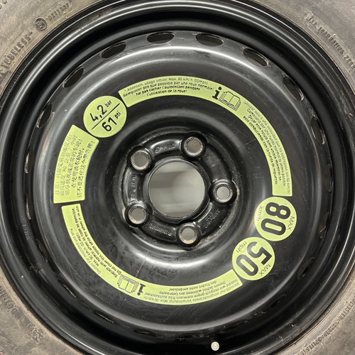 08-14 Mercedes W204 C250 Emergency Spare Tire Wheel Rim Donut T125/90/R16 OEM - Picture 2 of 4