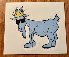GOAT USA The OG GOAT blue Goat Sticker; Single Sticker; Brand New!