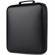 160 Capacity Black CD DVD Case Organizer Waterproof Storage Holder