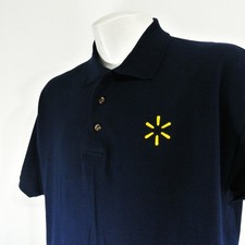 WALMART Spark Associate Employee Uniform Polo Shirt Navy Blue Size XL NEW