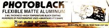 12" x 50' Roll of PHOTOBLACK Flexible Matte Black Photo Studio Aluminium Foil