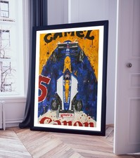 Nigel Mansell Williams FW14B F1 print - Formula One Gift Artwork Wall art poster