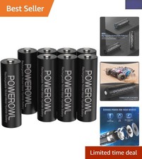 Sustainable 2800mAh AA Rechargeable Batteries | 8 Pack for Everyday Needs 2.50 per battery