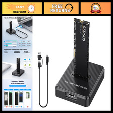 M.2 NVMe SSD Reader/Writer Adapter USB-A/C, Compatible with 2280 2260 2242 2230