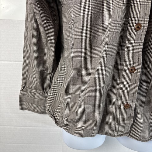 Vintage DICKIES Brown Plaid Flannel Shirt Men’s M Camp Trucker Grunge 90s Y2K by Dickies, $26.99 - Photo 7