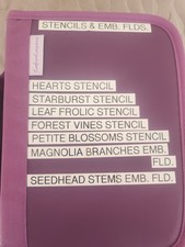 Book 94 - 7 Sets - Stencils and Embossing Folders - 8 Pcs.