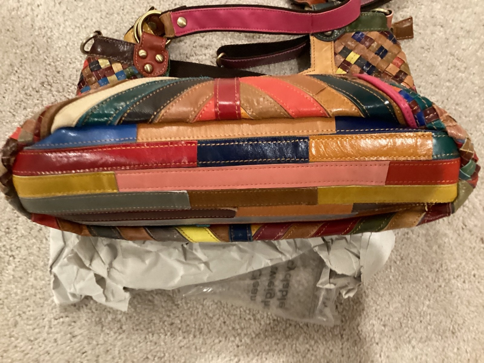 Ameri Leather Weave Multi Color Detachable Strap … - image 8