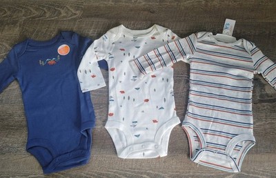 Carter's Just One You Long Sleeve Bodysuits Set of 3 Size 18 Month s
