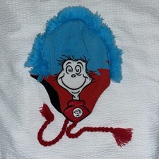 Dr Seuss Enterprises Beanie Hat One Size Cap Cap Knit Ear Thing 1  Thing 2