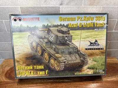 MAQUETTE, 1/35, 3540, GERMAN Pz.Kpfw 38(t) Ausf.G Light Tank  Open Box