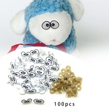 100 Pieces of Cartoon Eyes for Stuffed Animal Projects and Doll Crafts