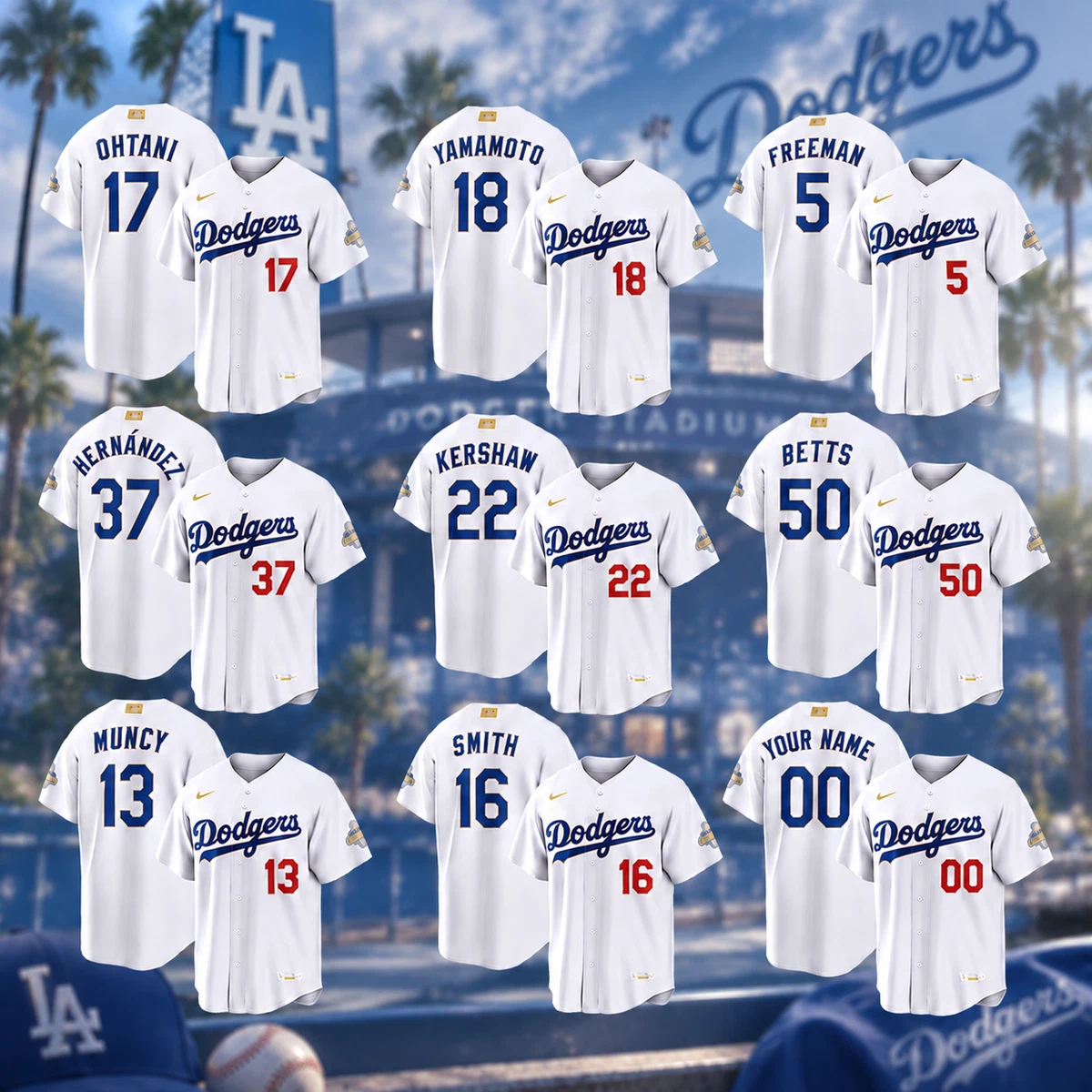 25+ Los Angeles Dodgers Size 4XL MLB Fan Apparel & Souvenirs for
