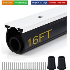 Heavy-Duty U O Ring Universal Garage Door Bottom Seals Weatherstrip Weather S...