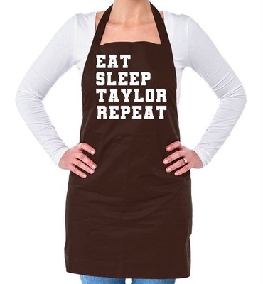 Eat Sleep Taylor Repeat - Unisex Adult Apron - Tour Music Gig Pop Love Cruel