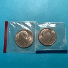 1985 P&D Kennedy Half Dollars   2 Coins   Mint Cello   FREE SHIP