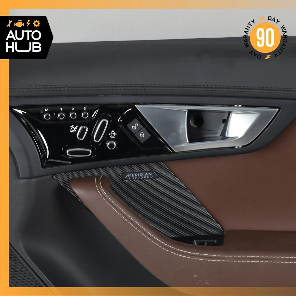 14-20 Jaguar X152 F-Type Right Side Interior Door Trim Panel Leather OEM - Image 4 of 4