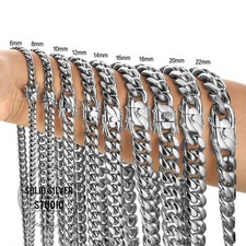 6-22mm Miami Cuban Link Chain Stainless Steel Necklace Heavy Hip Hop Men Jewelry