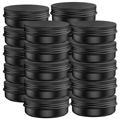 20 Pcs 2 Ounce Aluminum Tin Jars Containers Leak Proof Cosmetic Tin... Fast Ship
