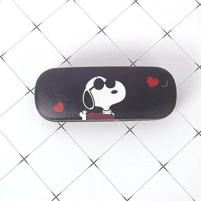 1 x SNOOPY Hartschale Brillenetui grau bunt Erdnüsse Brillenbox Halter