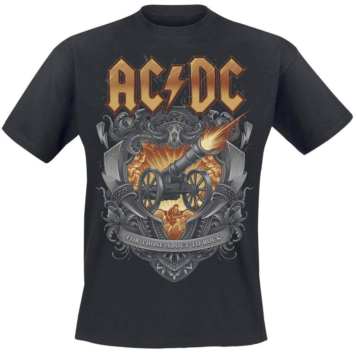 Футболка ACDC Herren About To Rock украшает группу schwarz-Товары Группы 4790₽
