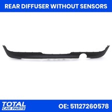 REAR BUMPER DIFFUSER SINGLE EXIT W/O SENSORS FOR MINI ROADSTER R59 2012-2015