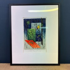 FRAMED LIMITED EDITION WOOD CUT PRINT 250/1 BY ARTIST PHILIP JOHN SIGNED 1973