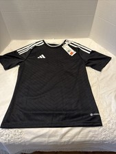 BRAND NWT adidas Campeon 23 AEROREADY Short Sleeve Soccer Jersey Black YOUTH L