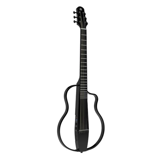 Natasha Nbsg Steel Black String Model Bamboo Smart Guitar No.YG1147