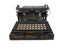 1890s Antique Smith Premier No 4 Typewriter, Works with issues. DISPLAY ITEM thumbnail
