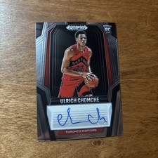 Ulrich Chomche Rookie Auto 2024-25 Panini Prizm Black RC Toronto Raptors