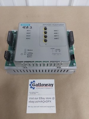 SIEMENS APOGEE ANALOG POINT EXPANSION 4AI, 4AO, HOA EQUIPPED MODEL: 549-215