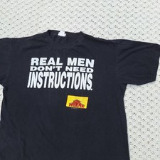 Vtg Home Improvement Real Men Tim Allen TV Show Promo Graphic 90s T Shirt - XL