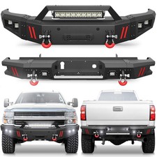 New Steel Front Or Rear Bumper For 2015-19 Chevy Silverado 2500 3500hd Offroad New Steel Front Or Rear Bumper For 2015-19 Chevy Silverado 2500 3500hd Offroad