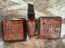 Tim Holtz Crackling Campfire Distress Oxide Ink Pad With Distress Oxide Spray